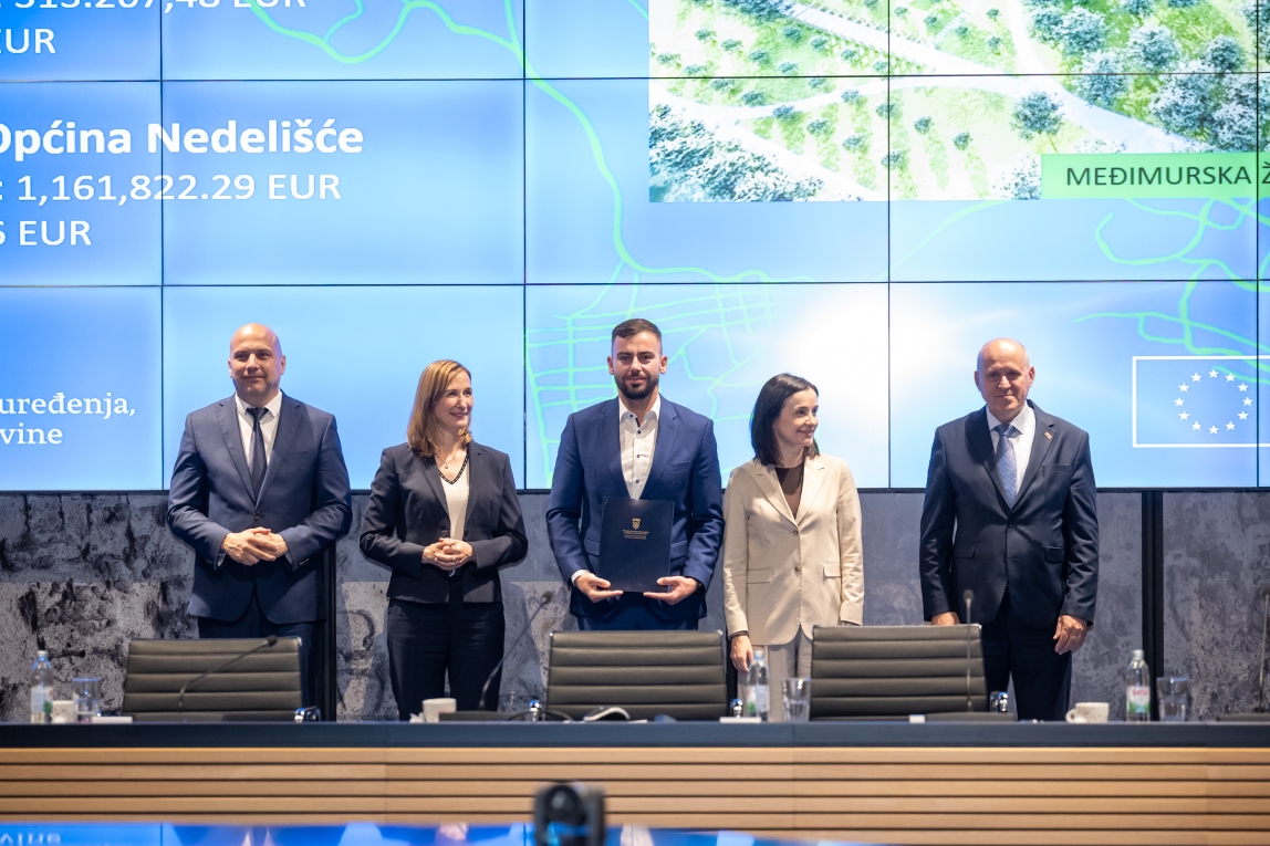 Dodijeljena Ugovor za projekt „Zelene točke općine Nedelišće“ – više od 1,16 milijuna eura bespovratnih sredstava za razvoj zelene infrastrukture na području Općine Nedelišće