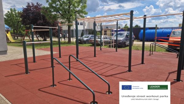 Novi sadržaji za aktivan život: uređen street workout park u Nedelišću