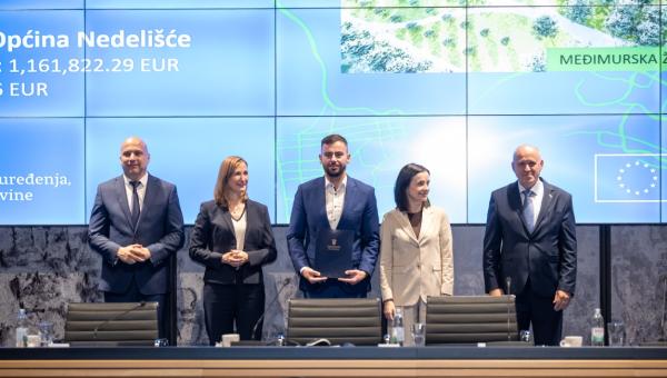 Dodijeljena Ugovor za projekt „Zelene točke općine Nedelišće“ – više od 1,16 milijuna eura bespovratnih sredstava za razvoj zelene infrastrukture na području Općine Nedelišće
